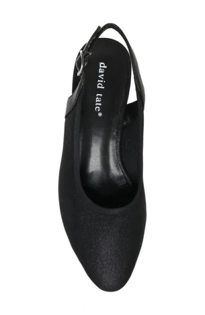 David Tate Silvana Slingback Pump In Black