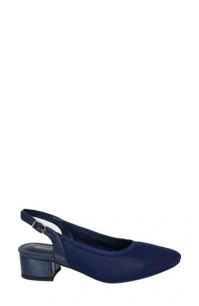 David Tate Extra Wide Width Silvana Pump In Blue