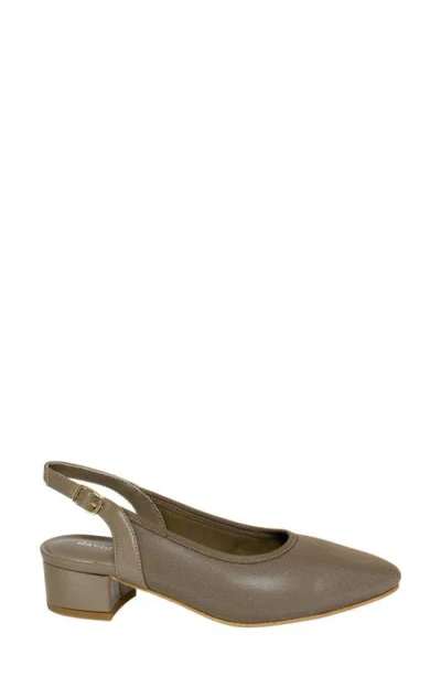 David Tate Silvana Slingback Pump In Brown