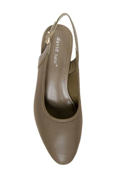 David Tate Silvana Slingback Pump In Brown