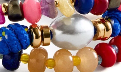 Baublebar On The Bright Side Set Of 3 Assorted Bracelets In Multi