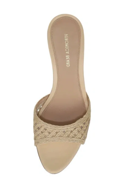 Veronica Beard Tia Raffia Sandal In Brown