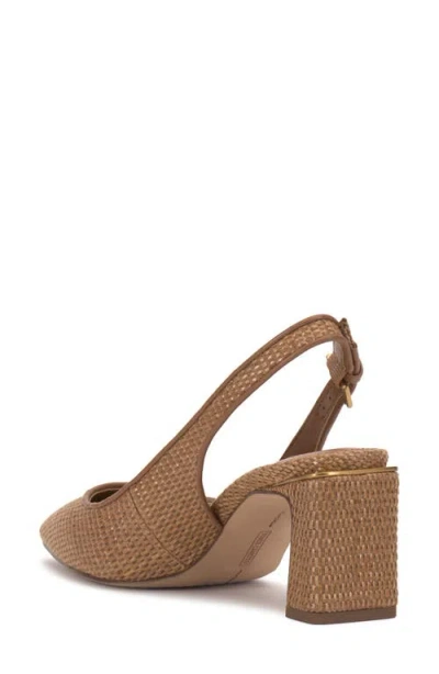 Vince Camuto Hamden Pointed Toe Slingback Pump In Brown