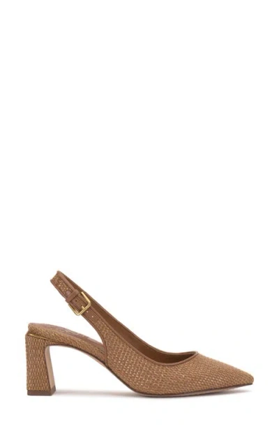 Vince Camuto Hamden Pointed Toe Slingback Pump In Brown