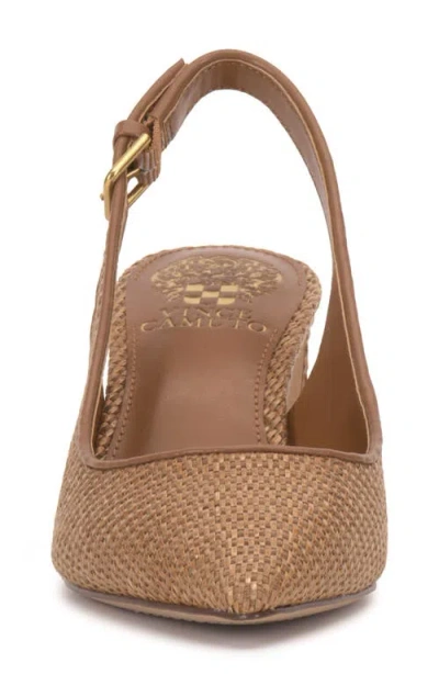 Vince Camuto Hamden Pointed Toe Slingback Pump In Brown