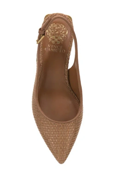 Vince Camuto Hamden Pointed Toe Slingback Pump In Brown