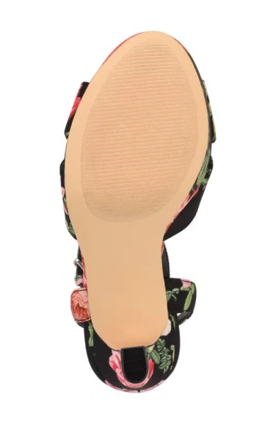 Nine West Wilda Ankle Strap Platform Sandal In Multi