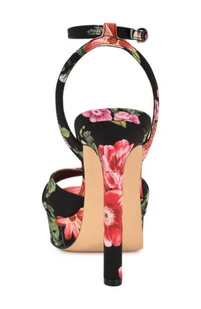 Nine West Wilda Ankle Strap Platform Sandal In Multi