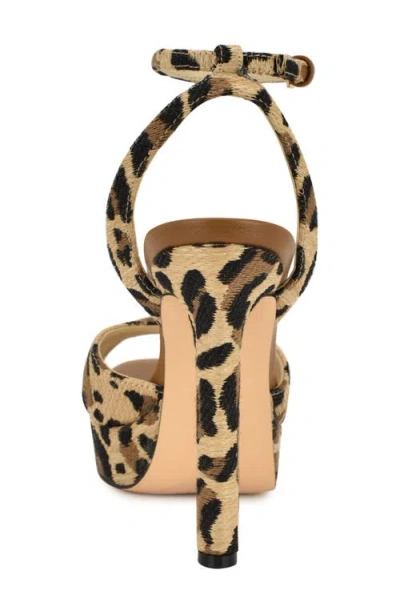 Nine West Wilda Ankle Strap Platform Sandal In Multi