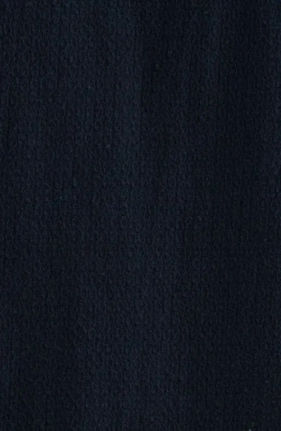 Frame Open Weave Long Sleeve Button Down Shirt In Dark Navy In Blue