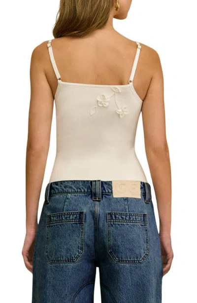 Cult Gaia Emiliana Applique Top In White