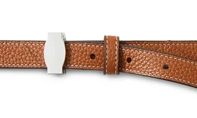 Veronica Beard Dash Leather Belt In Brown