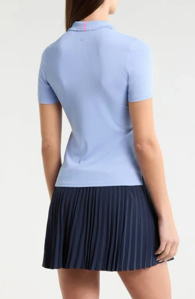 G/fore Tech Rib Polo In Blue