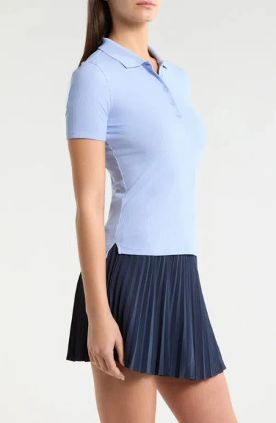 G/fore Tech Rib Polo In Blue
