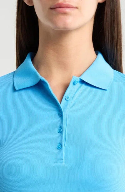 G/fore Tech Rib Polo In Blue