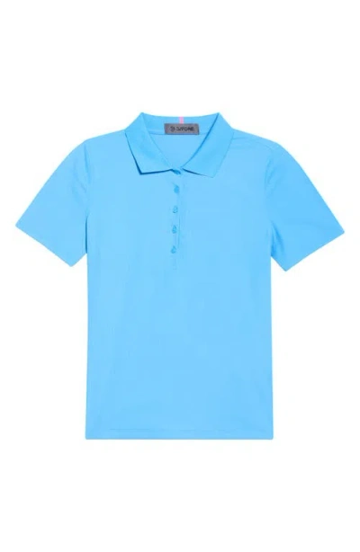 G/fore Tech Rib Polo In Blue