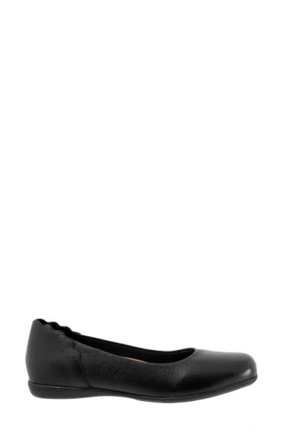 Trotters Sunny Flat In Black