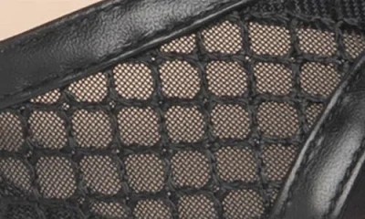 Nerogiardini Ankle Strap Mesh Sandal In Black