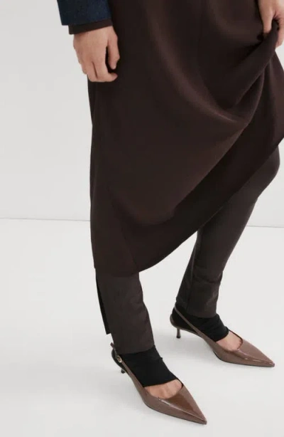 Mango Mona Slingback Pump In Brown