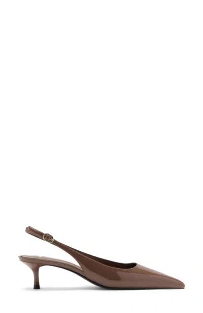Mango Mona Slingback Pump In Brown