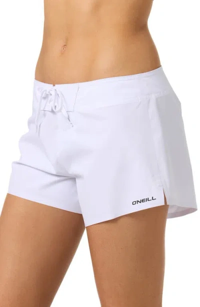 O'neill Hyperfreak Tech Stroke Board Shorts In White