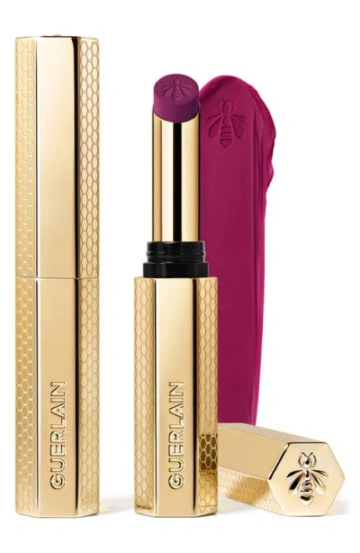 Guerlain 837 Deep Iris Kisskiss Honey-infused Intense Lipstick 1.85g In Purple