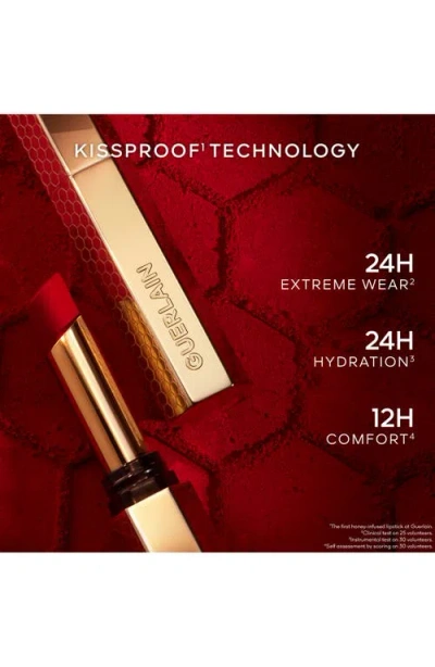 Guerlain 837 Deep Iris Kisskiss Honey-infused Intense Lipstick 1.85g In Purple