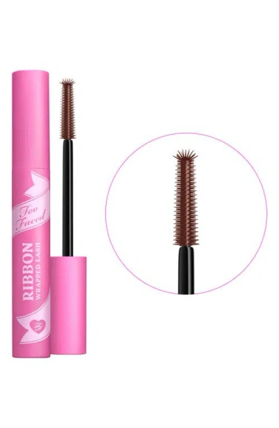 Too Faced Ribbon Wrapped Lash Extreme Length Tubing Mascara Chocolate 0.27 Oz/8 ml In Brown