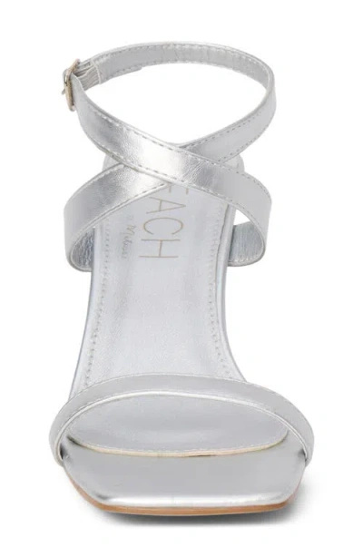 Coconuts By Matisse Breeze Ankle Strap Sandal In Silver