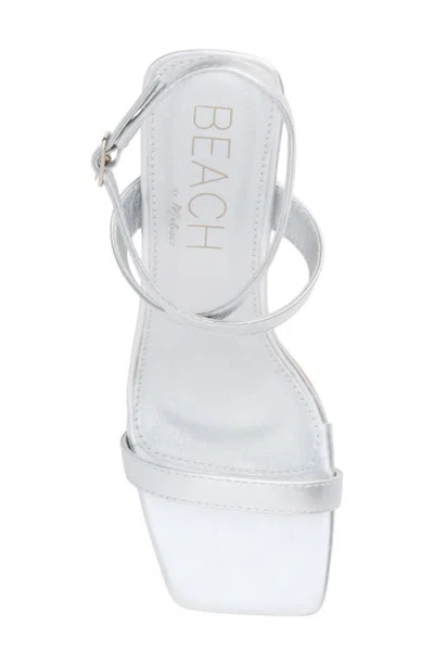 Coconuts By Matisse Breeze Ankle Strap Sandal In Silver