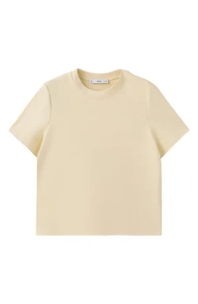 Mango Short Sleeve T-shirt In Neutral