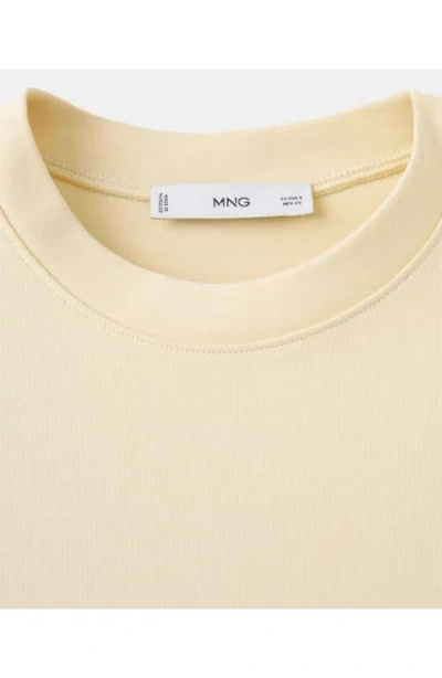 Mango Short Sleeve T-shirt In Neutral
