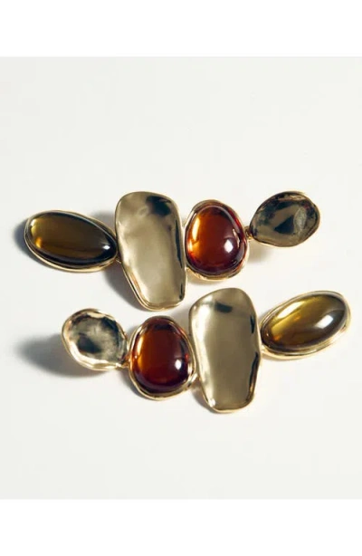 Mango Mixed Media Drop Earrings In Multi