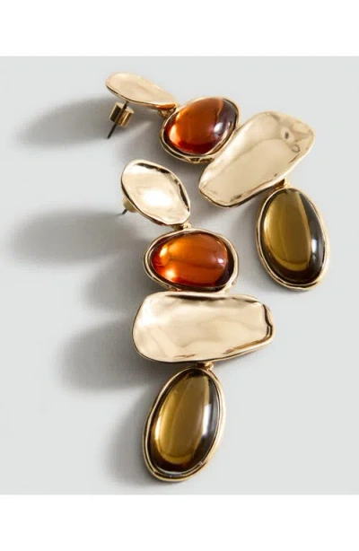 Mango Mixed Media Drop Earrings In Multi
