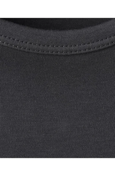 Mango Long Sleeve Cotton T-shirt In Gray