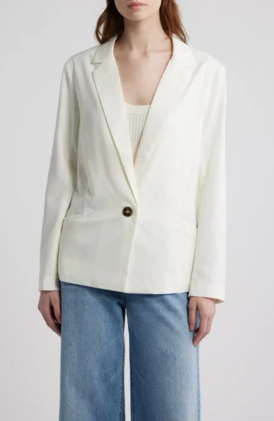 Dra Catherine One-button Blazer In White