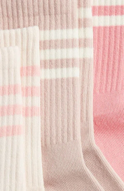 High Heel Jungle 3-pack Varsity Grip Crew Socks In Multi