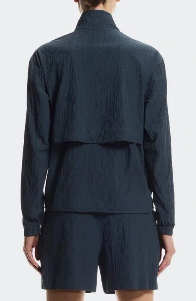 On Courtside Half Zip Pullover In Blue