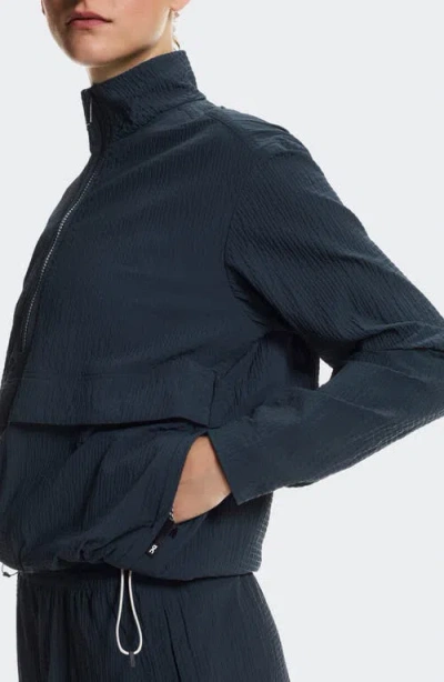 On Courtside Half Zip Pullover In Blue