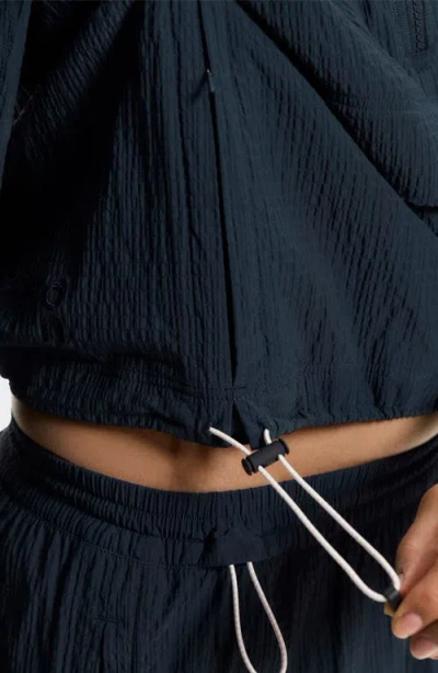 On Courtside Half Zip Pullover In Blue