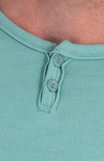 Devil-dog Dungarees Short Sleeve Henley In Blue