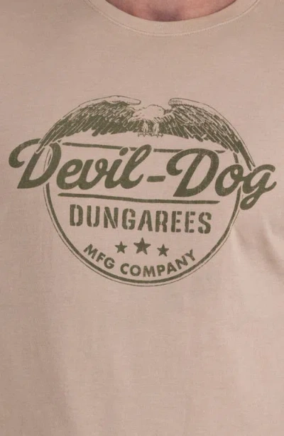 Devil-dog Dungarees Cotton Blend Graphic T-shirt In Neutral