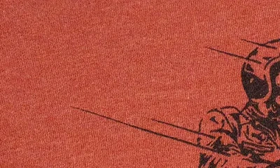 Devil-dog Dungarees Cotton Blend Graphic T-shirt In Orange