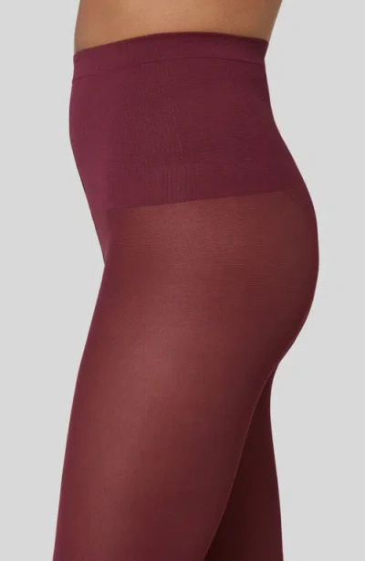 Swedish Stockings Olivia Premium Tights In Burgundy