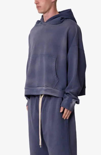 Mnml Oversize Gradient Pullover Hoodie In Blue