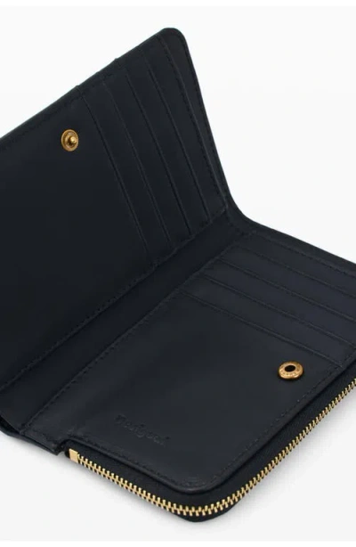 Desigual Feather Print Medium Wallet In Multi