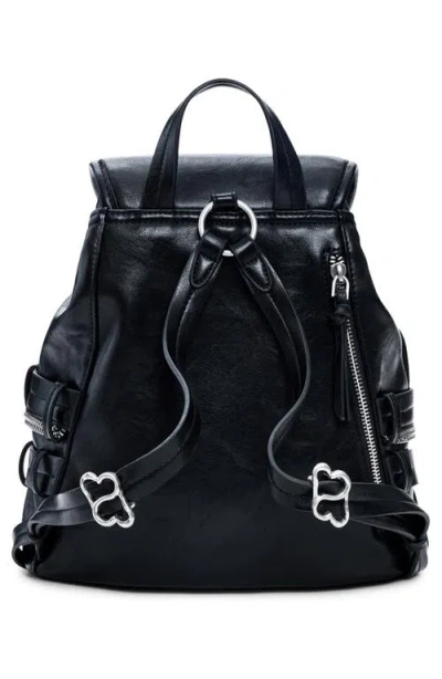 Desigual Medium Faux Leather Backpack In Black