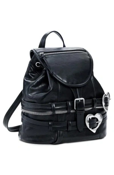 Desigual Medium Faux Leather Backpack In Black