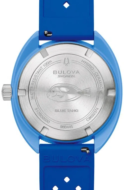 Bulova Unisex Adult Blue Strap Watch 98b445