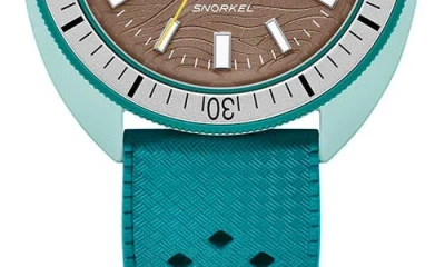 Bulova Snorkel Mens Green Strap Watch 98b446